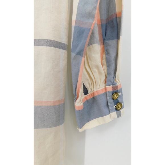 Barbour Women's Lothian Long Sleeves Cotton Printed Shirt Size 6 Classic - Picture 3 of 7